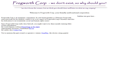 Desktop Screenshot of frogworth.com